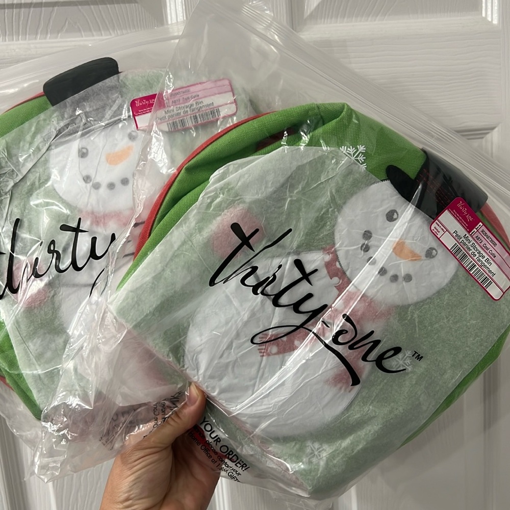 2 cool cutie mini storage bin thirty one bags (NIP)